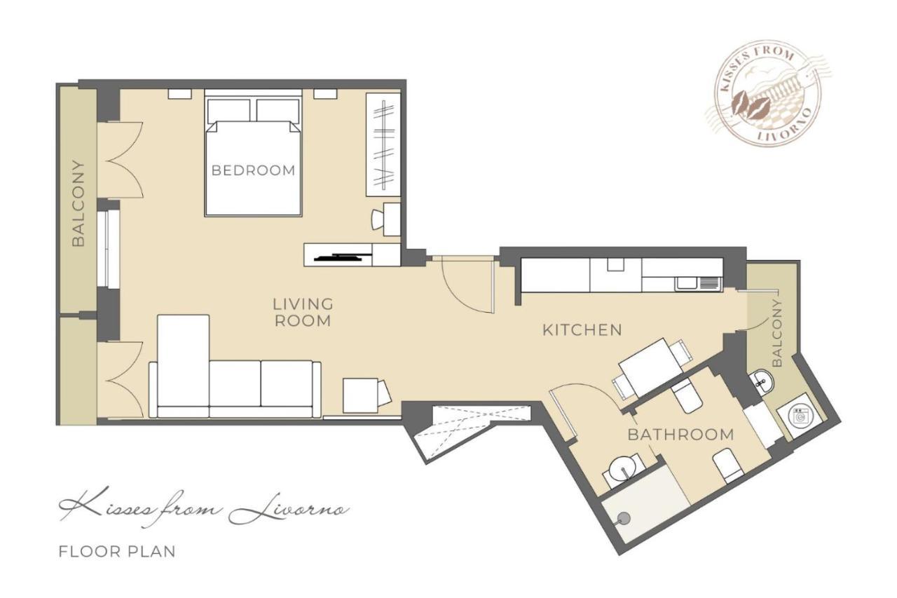 Kisses From Livorno Open Space Apartment - No Pets Allowed Екстер'єр фото